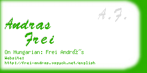 andras frei business card
